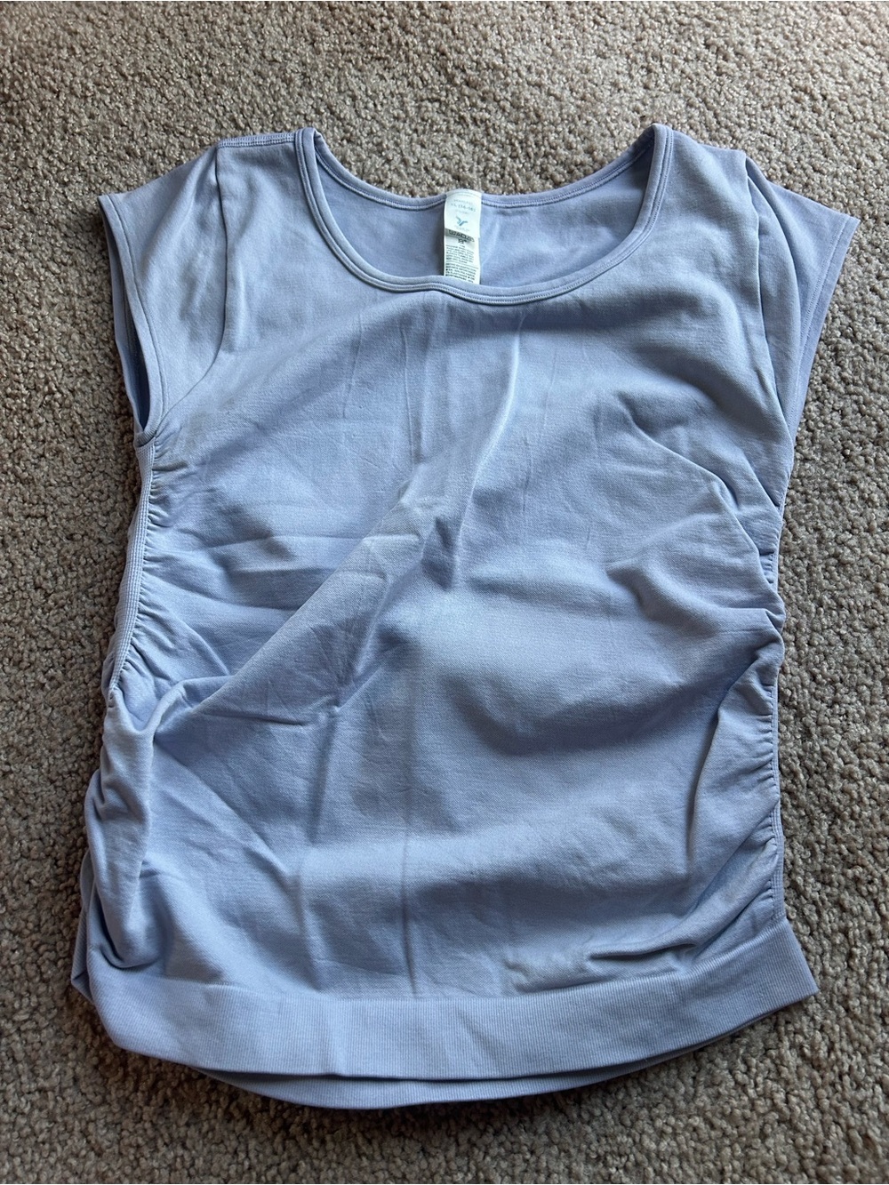 Old Navy Girls' Light Lavender Scoop Neck Tee-Spandex
